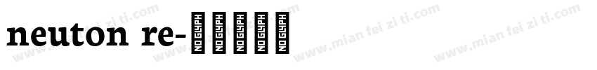 neuton re字体转换